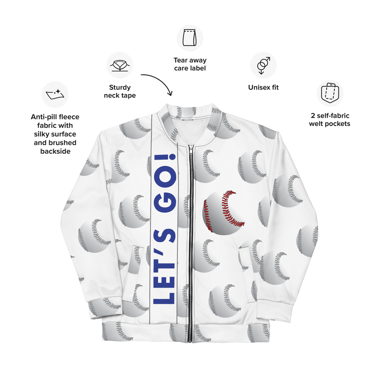 Baseball Bomber Jacket by Game Day Gift